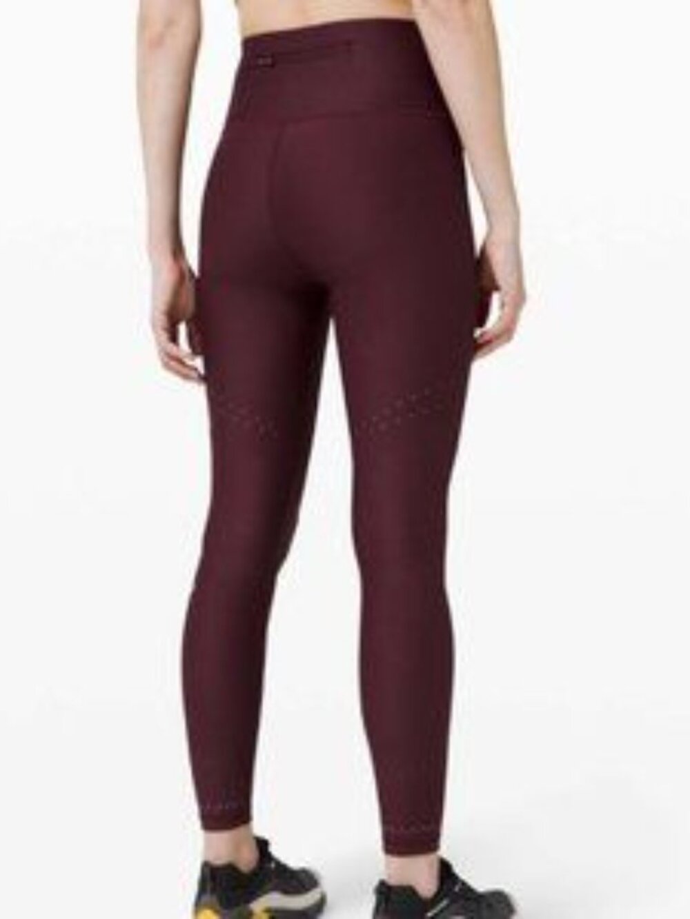 Lululemon Zoned In Tight Leggings inseam*27" Burgundy NWOT - Picture 3 of 5